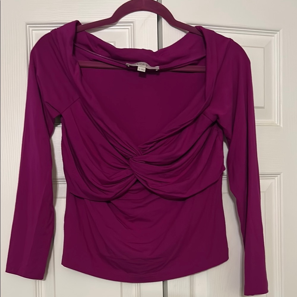 Women's Purple Long Sleeve Top